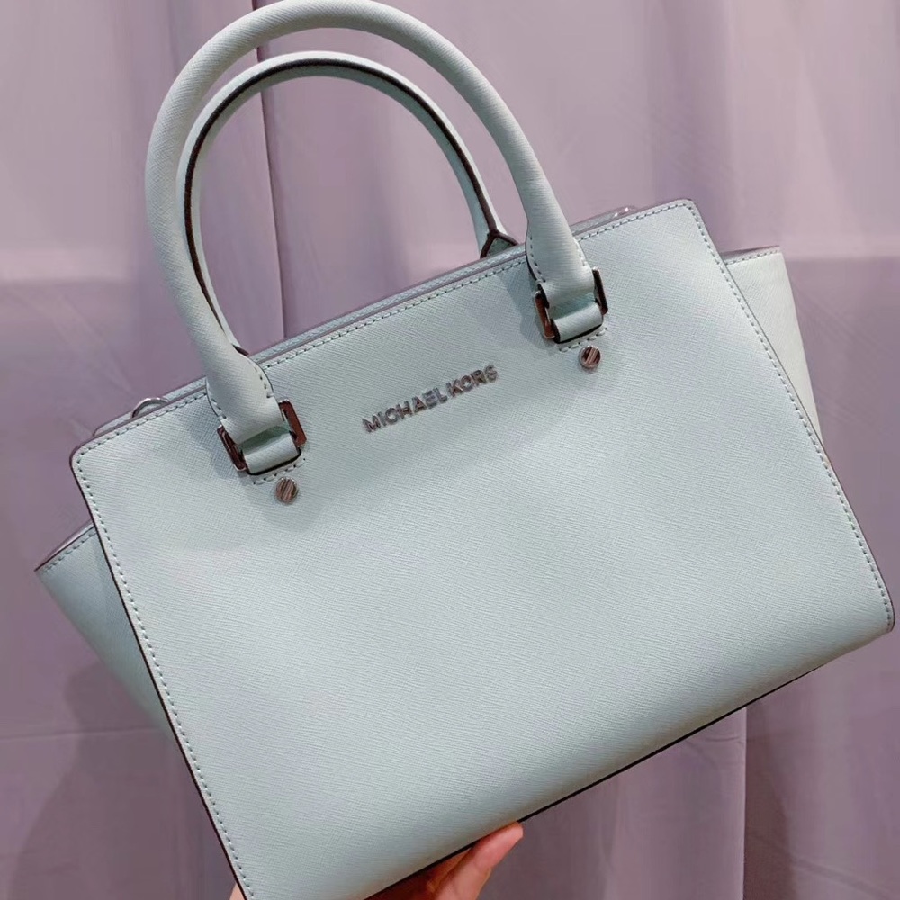 NWT！！！Michael Kors Selma Top Zip Satchel Handbag